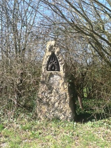 One of several pieces of contemporary artwork on the cycle route to Wells. 