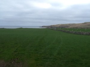 A glimpse of the sea on the way