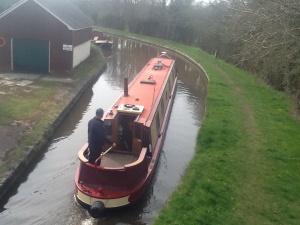 Canal boat in Bettisfield