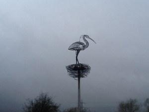 At the start of the cycle path to Glasgow